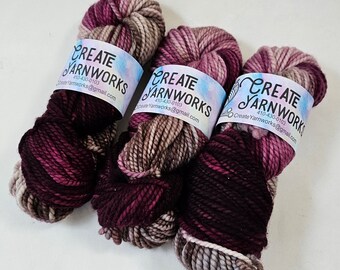 Burgundy Bark 100% Superwash Merino Bulky Yarn