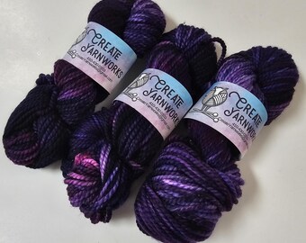 Purples in 100% Superwash Merino Bulky Yarn