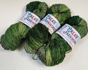 Mossy in Superwash Merino/Nylon (85/15) Blend Fingering Weight Yarn