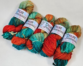 Tortoise Shell in 100% Superwash Merino Bulky Yarn