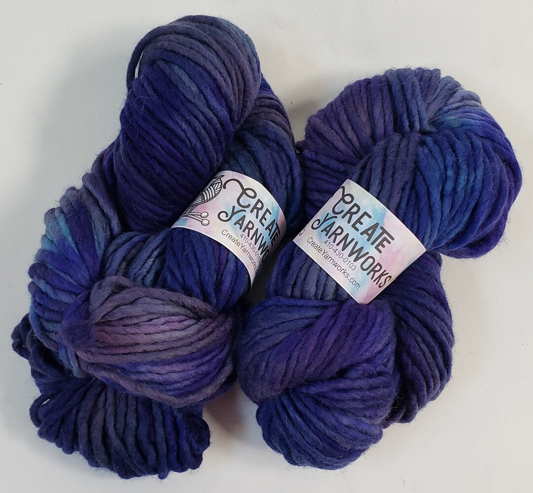 Hyacinth in 100 Merino Super Bulky Yarn Etsy