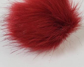 LUAND DIY 12cm Pompón De Piel Artificial Verde Esponjoso Botón Holgado A Presión Bola De Pelo De Piel De Faur Para Gorra Sombrero Bolsas Zapatos De Tela