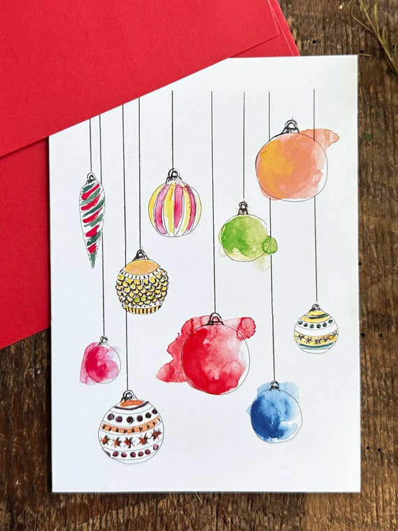 DIVERSEBEE Biglietti D'auguri Natalizi Con Buste E Adesivi  6 Disegni Acquerellati Unici Assortimento Di Biglietti Dauguri Religiosi E Motivazi~p111355252