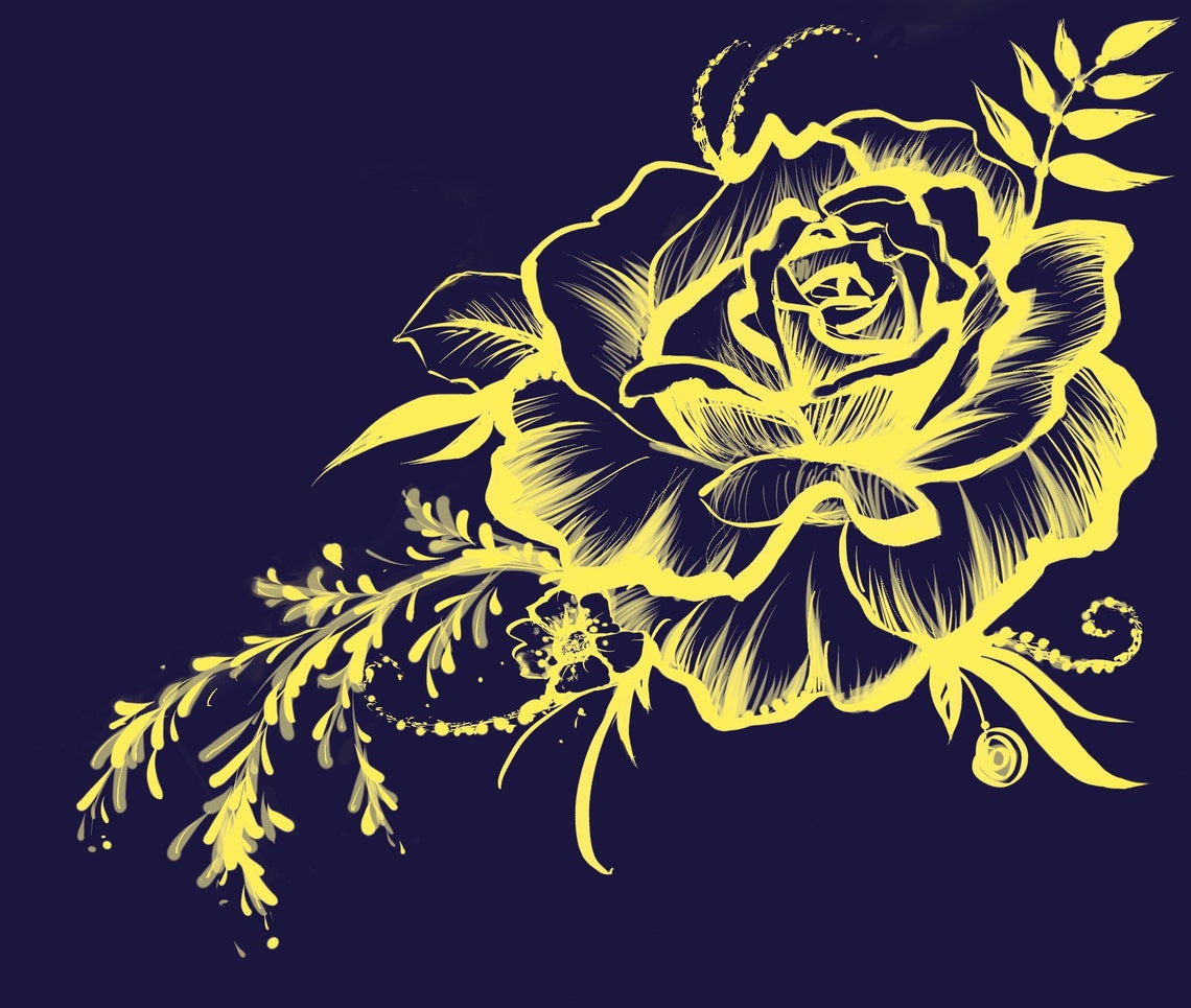 Blue and Yellow Rose Floral Picture Stand With Ukraine Etsy