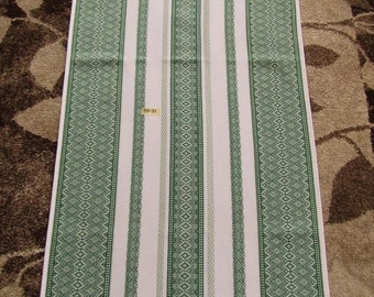 Tappeto runner in tessuto verde per tavolo 150 cm: 51 cm asciugamano rettangolare bandiera etnica popolare decorazioni di supporto stile ucraino boho a righe ricamate