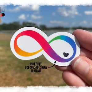 POPULAR! | Neurodivergent Love Infinity Symbol Stickers ɴᴇᴡ