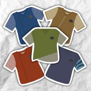 SWGE Set 01 | Villagers | Magical Shirts | Cast Member Costume Shirt Stickers and Magnets