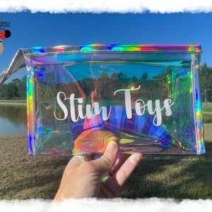 Iriserende Stim Toy-tas met startspeelgoed | Neurodivergente comfortartikelen ᴜᴘᴅᴀᴛᴇ