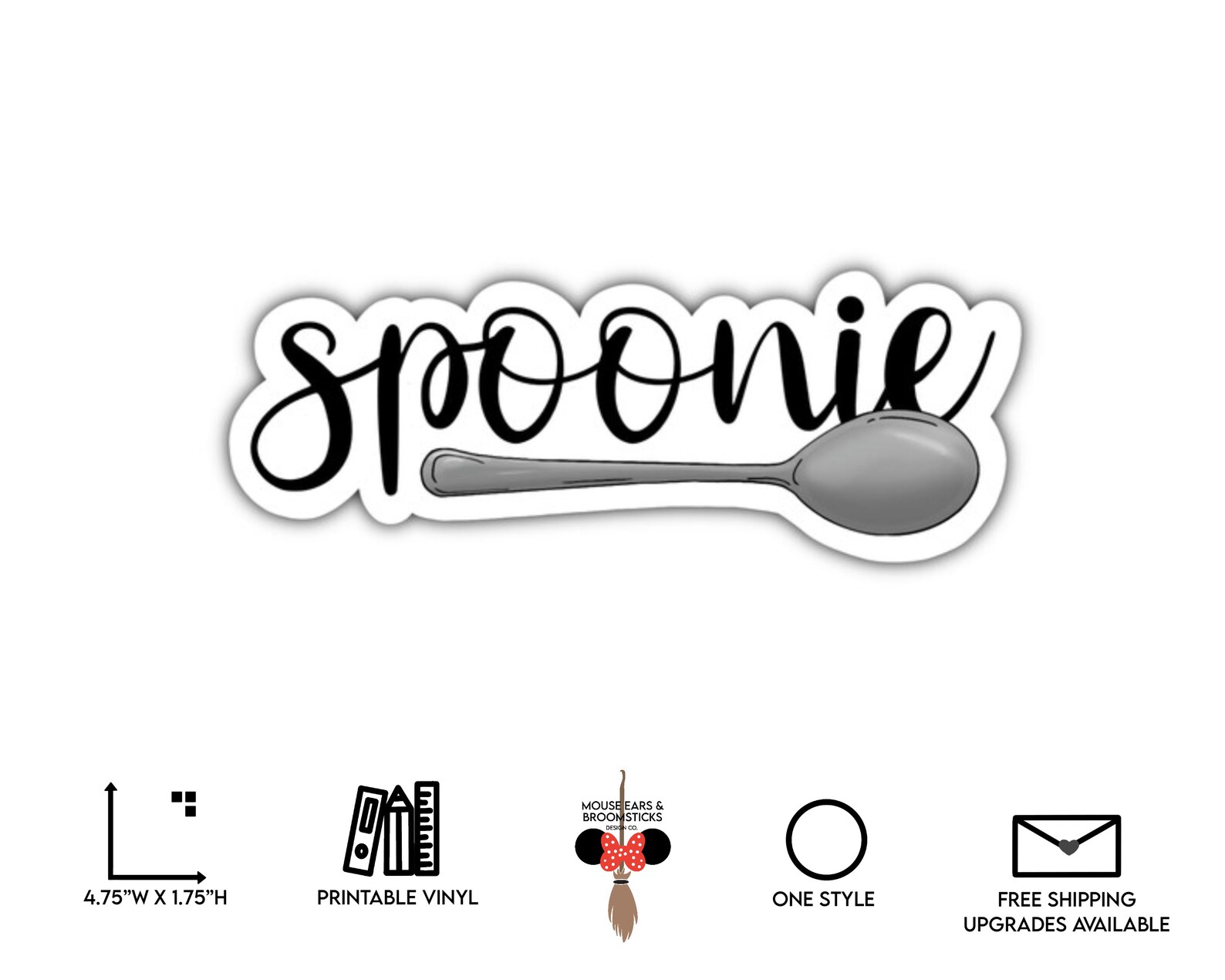 Simplistic Spoonie Chronic Illness Stickers & Etsy