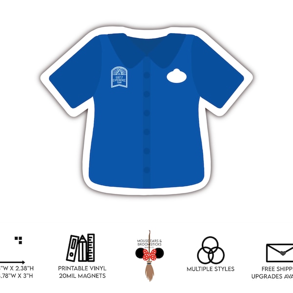 Guest Experience Team | Magical Shirts | Cast Member Costume Shirt Stickers & Magnets