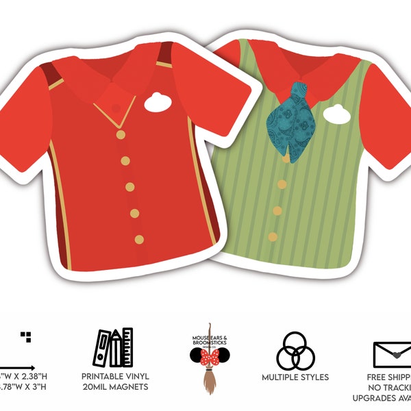 Runaway Railway | Magical Shirts | Cast Member Costume Shirt Stickers & Magnets