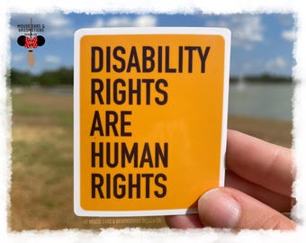 Disability Rights are Human Rights Stickers
