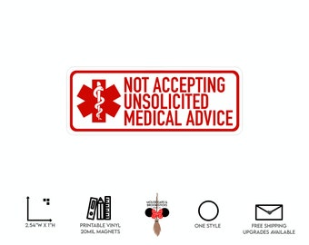 No Unsolicited Advice | Chronic Illness Stickers & Magnets