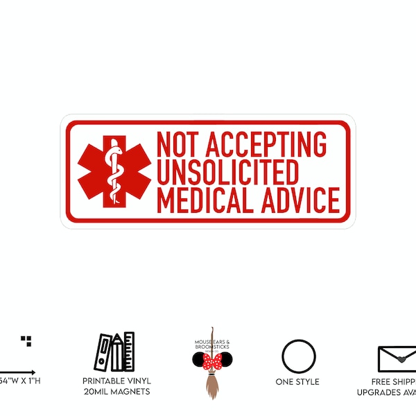 No Unsolicited Advice | Chronic Illness Stickers & Magnets