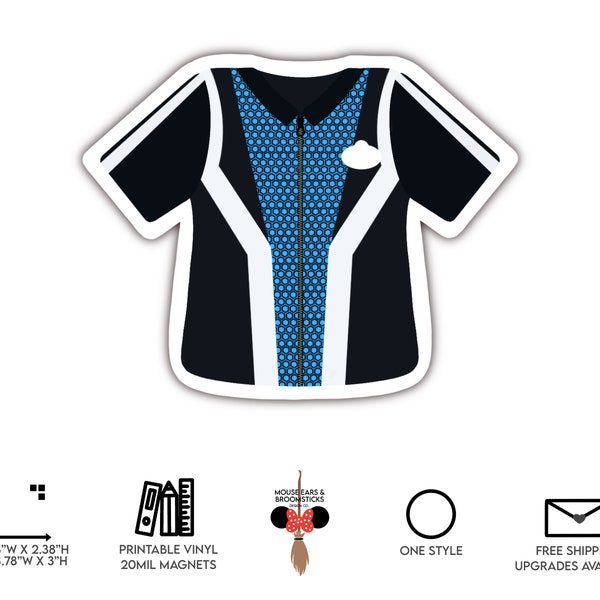TRON Lightcycle / Run | Cast Member Costume Shirt Stickers & Magnets