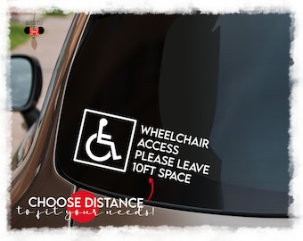 Wheelchair Access Needed Decal with Applicator ᴜᴘᴅᴀᴛᴇ ʟɪsᴛɪɴɢ ᴘʜᴏᴛᴏ