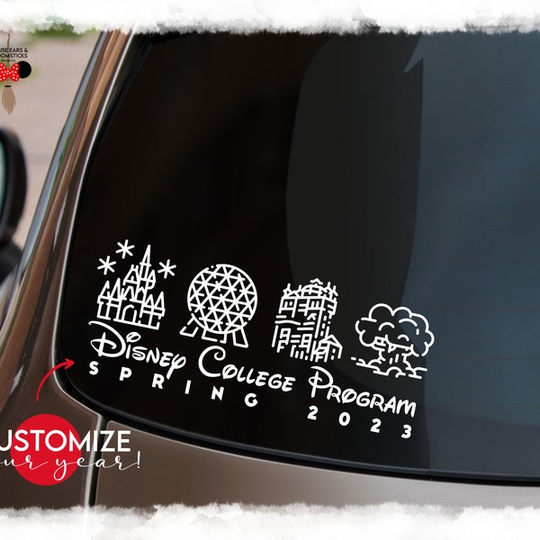 CUSTOMIZABLE | Disney College Program | Car Decal with Applicator