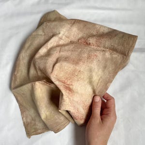 Plant dyed bandana// natural cotton// scarf// natural dyes // hand dyed // tie dye// organic cotton