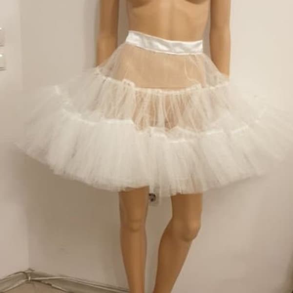 Multi tiered, double layered fluffy Petticoat / Tutu skirt