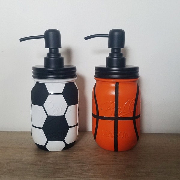 Sports Mason Jar Soap Dispenser