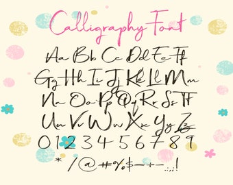 Calligraphy font otf Digital font Script Font otf Font download Handwritten font Modern font Brush font Wedding font otf Instant download