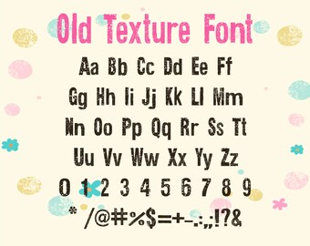 Old Texture font otf Grunge font off Retro distressed font off Old Texture alphabet letters otf Grunge alphabet letters font for Cricut