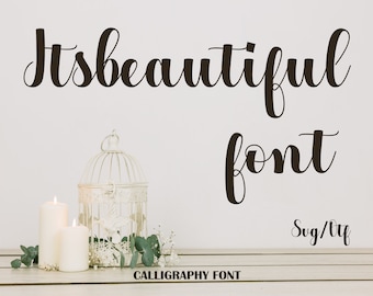 Wedding font Calligraphy font Cursive font Handwritten font Script monogram font Brush font Cursive alphabet Font for Cricut Font for Word