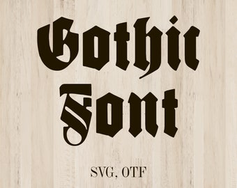 GOTHIC Font svg, Old English script Old English monogram Font files Celtic font Celtic alphabet Celtic monogram font Knight font Old font
