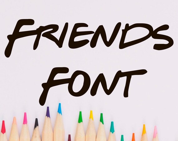 Download School Font Svg Friends Font Svg Friends Alphabet Letter Svg Etsy