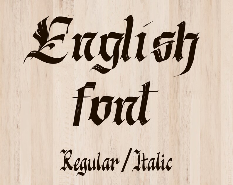 Old English font Old English script Old English monogram Font Etsy