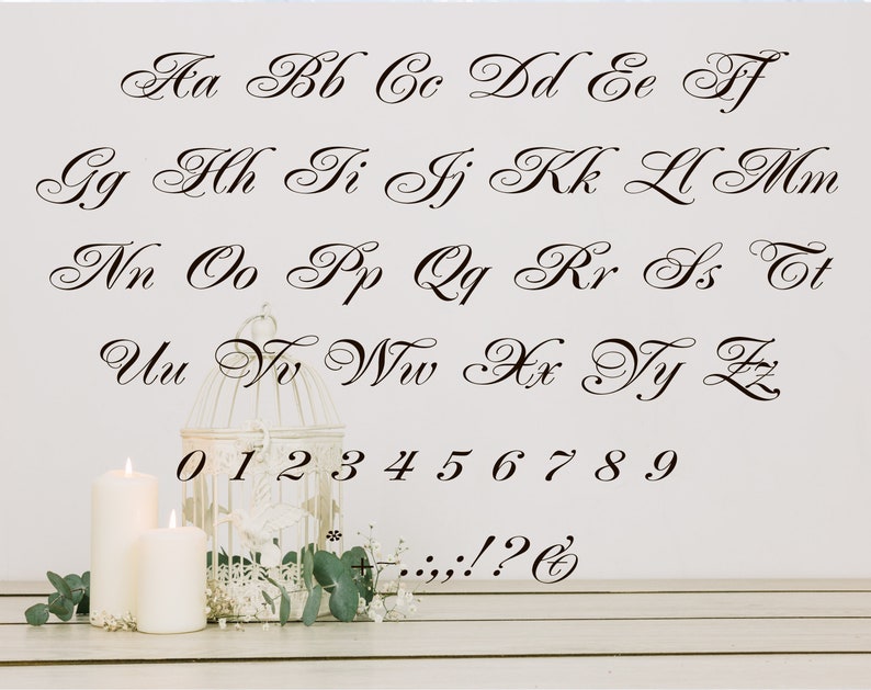 Download Font Bundle Cricut Fonts Script Font svg Wedding Font | Etsy