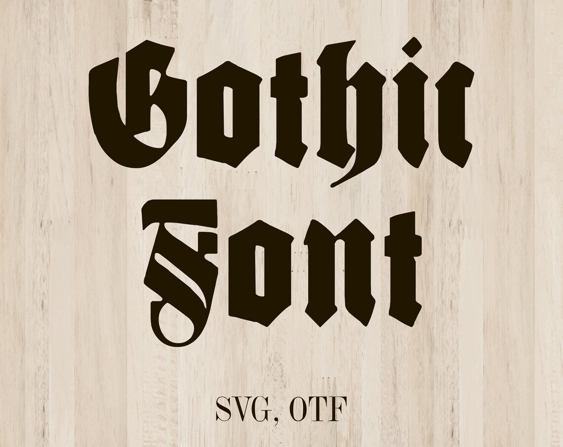 GOTHIC Font svg Old English script Old English monogram Font | Etsy