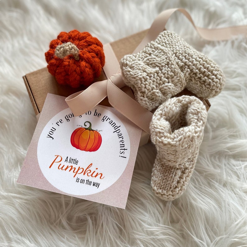 Fall Pregnancy Reveal Autumn Baby Announcement Little