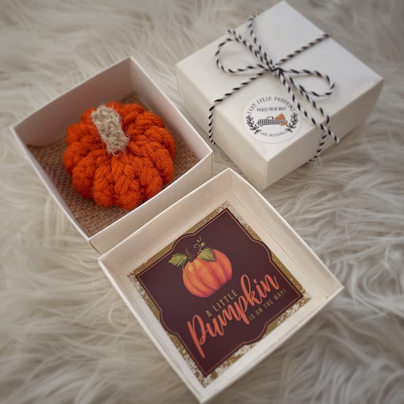 A Little Pumpkin, September Baby, Pregnancy Reveal Box, Fall Pregnancy Announcement