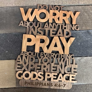 Filippenzen 4:6-7 Bijbeltekst - Ai, SVG, pdf, DXF - digitale download