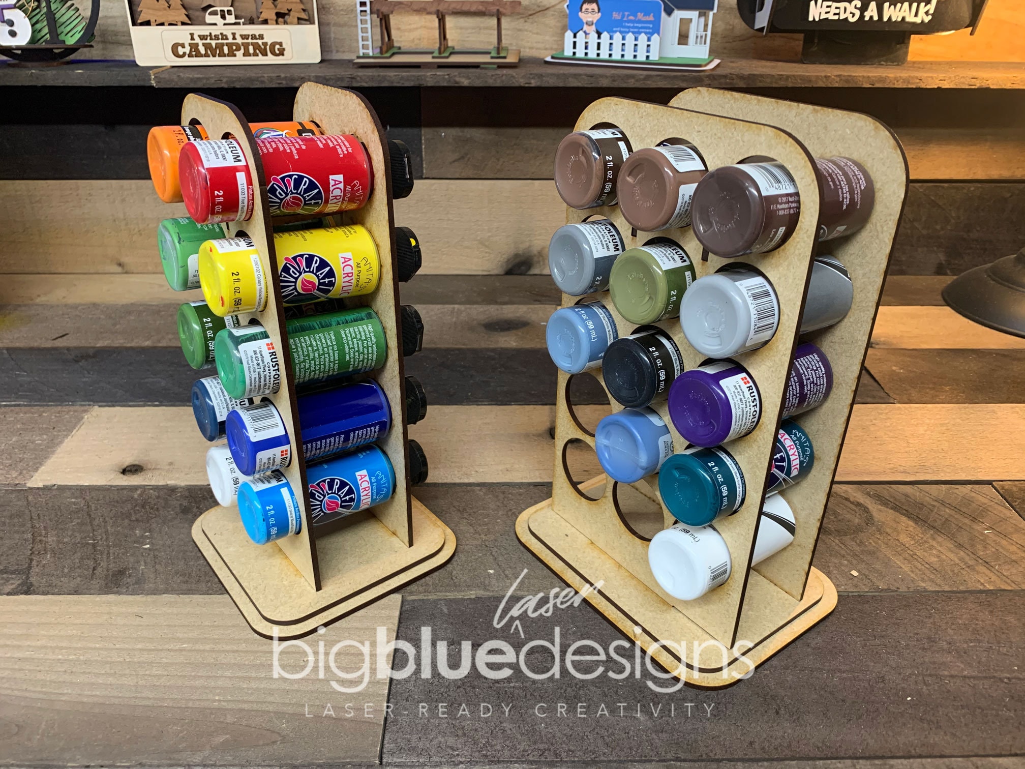 2oz 4oz Paint Bottle Holders 5 Versions Included Ai Etsy