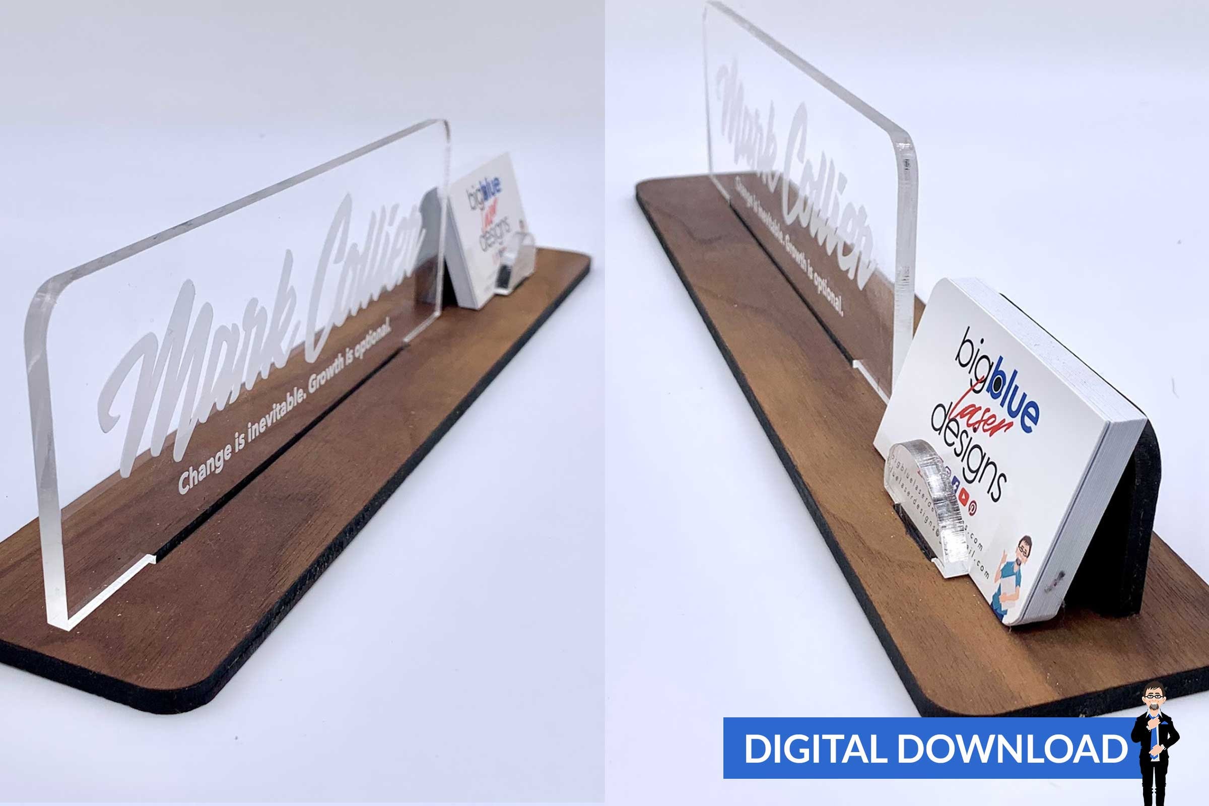 Desk Name Plate PDfSVG Laser Cut Files INSTANT DOWNLOAD Etsy México