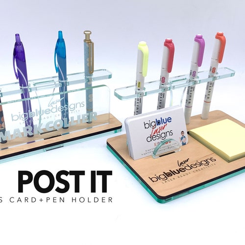 Layered Business Card Holder SVG Laserready Cut File Etsy