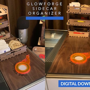 Glowforge Sidecar Organizer - Ai, Svg, Eps, Pdf Laser-Ready Cut Files - INSTANT DOWNLOAD