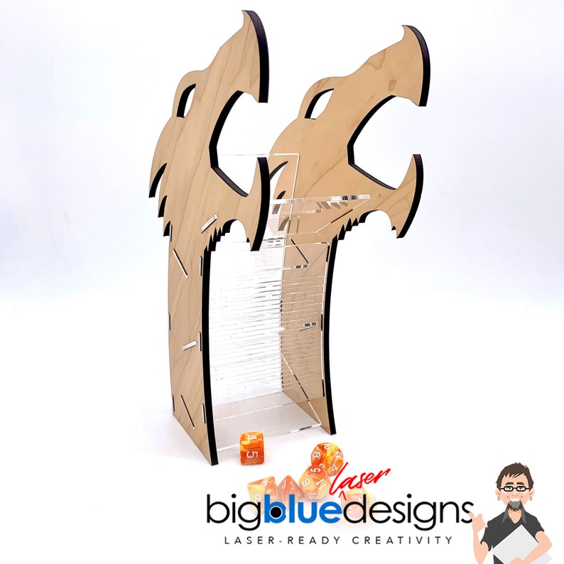 Dragon Head Dice Tower Svg Laserready Cut Files INSTANT Etsy