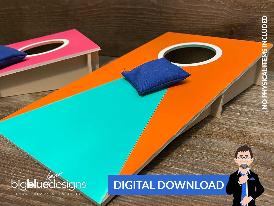 Tabletop Cornhole Game - Ai + Pdf + Svg + Dxf - Instant Download (no ...