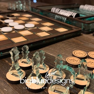 New Chess + Checkers + Othello Set - Ai, SVG, PDF, DXF - Digital Download