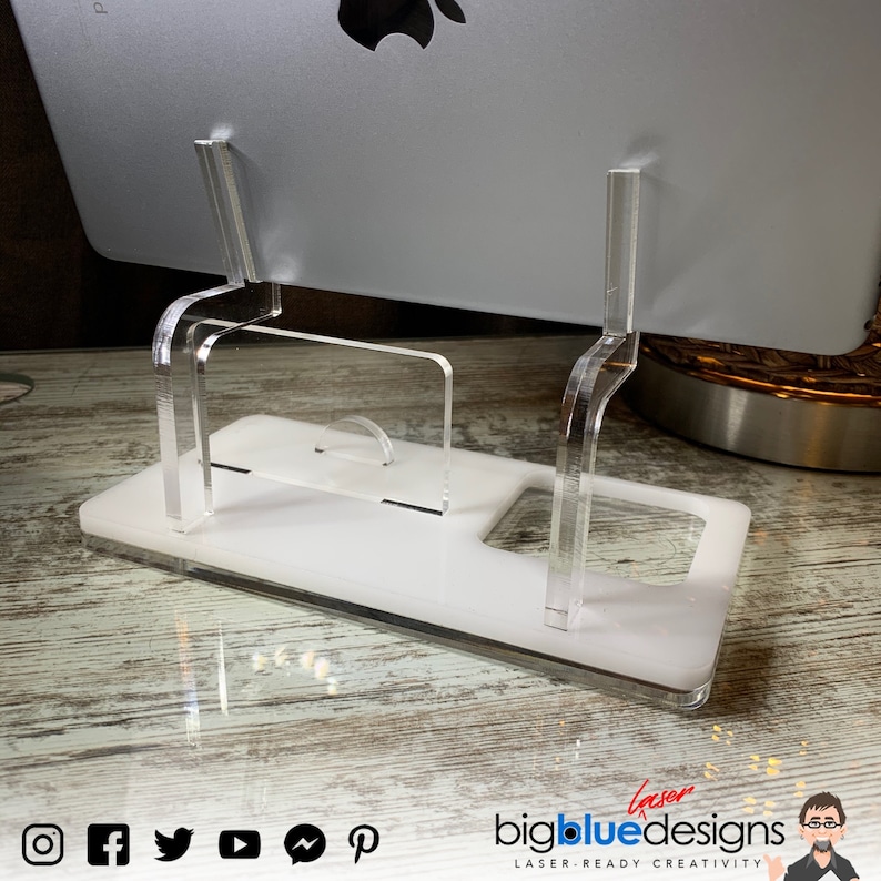 Tablet Square Reader Business Card Holder SVG Laser Cut Etsy