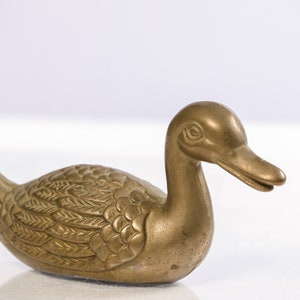 Sammlerstück Messing Ente