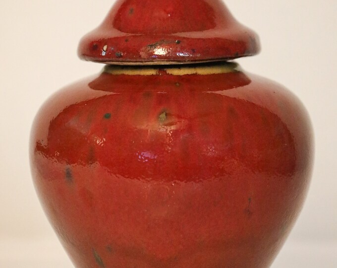 Beautiful Pottery Ginger Jar/vase With Removable Lid Etsy
