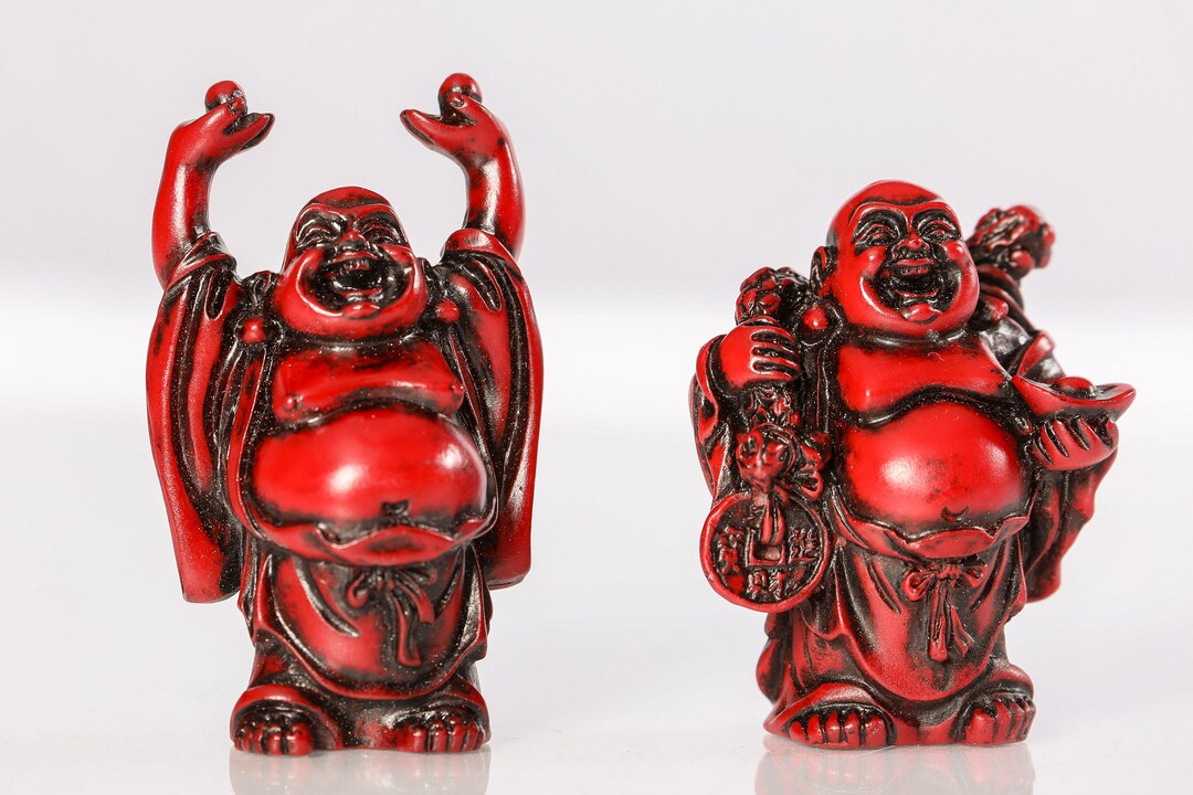 Mini Buddha Statues. Set of Two. Etsy