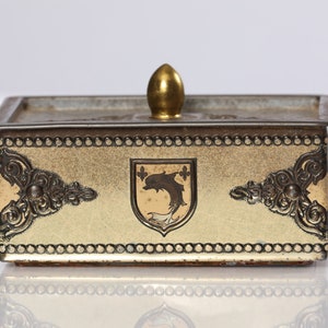 Antique, English Tin Candy Box.Blue Bird Confectionary England.