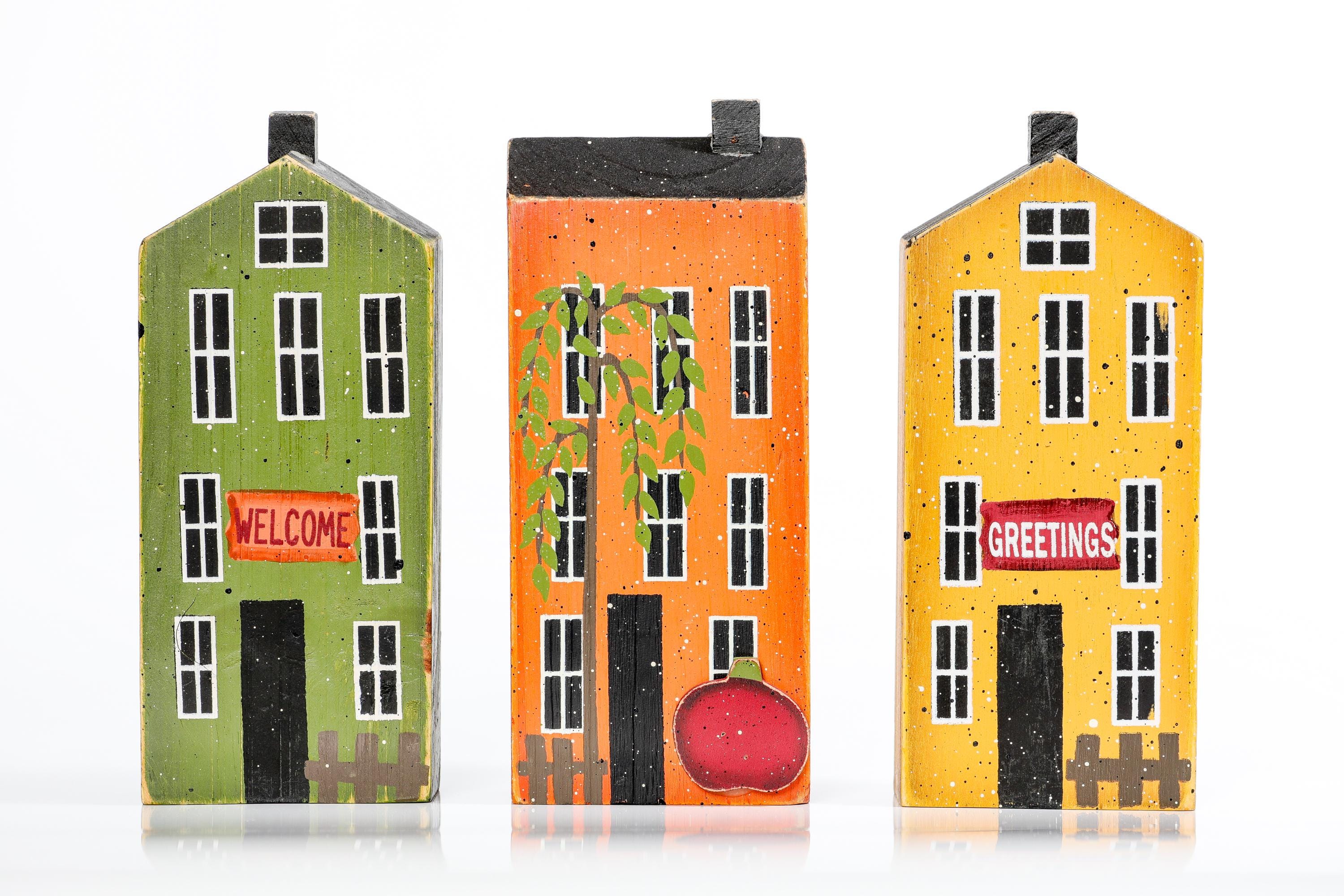 Painted Wood Blocks Etsy UK