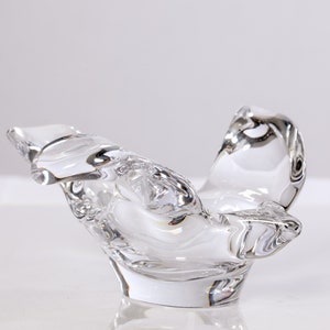 Crystal Bird Bowl: Elegant Glass Candle Holder