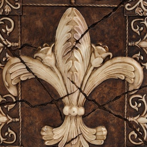Vintage Fleur- De- Lis. New Orleans Style Wall Plaque